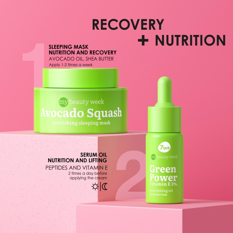 Avocado Squash Nourish Sleeping Mask, 50ML, 7DAYS MB