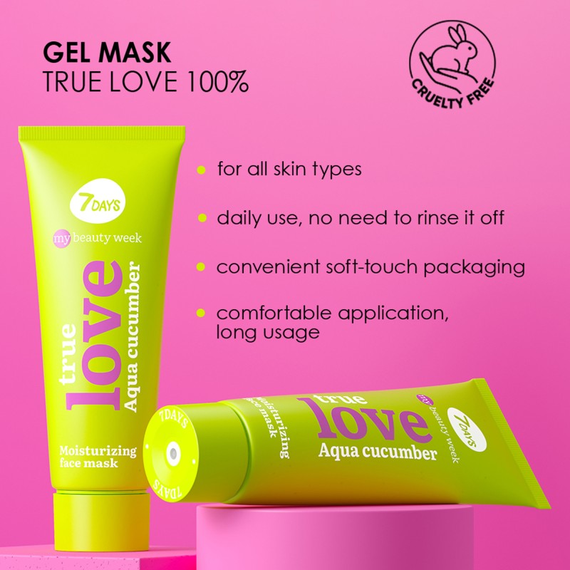 True Love Moisturizing, Face Mask, 80ML, 7DAYS MB