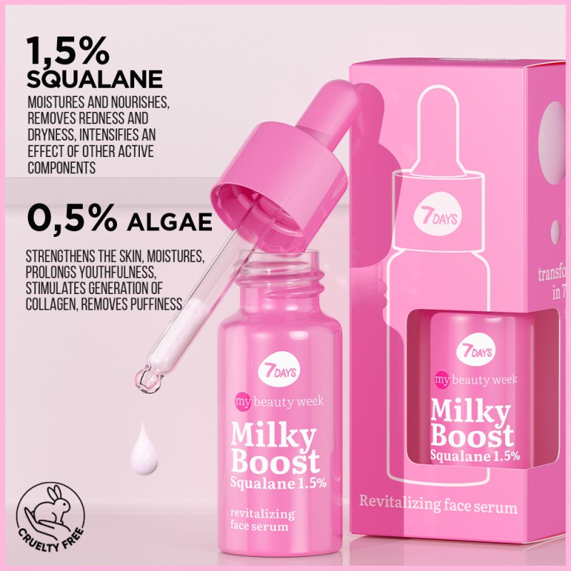 Milky Boost Squalane Revital, Face Serum, 20ML, 7DAYS