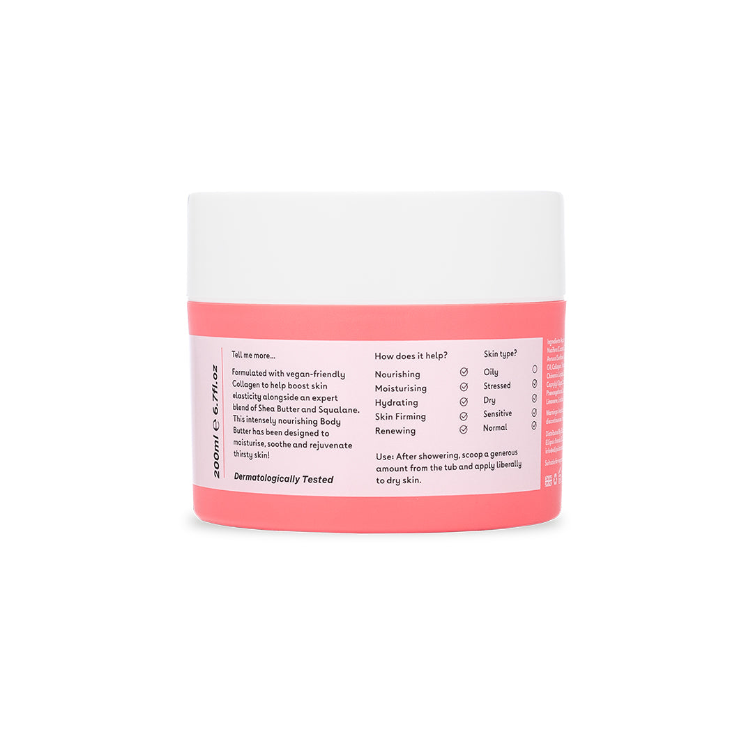 Collagen Body Butter – Βούτυρο Σώματος με Κολλαγόνο, Q+A, 200ml