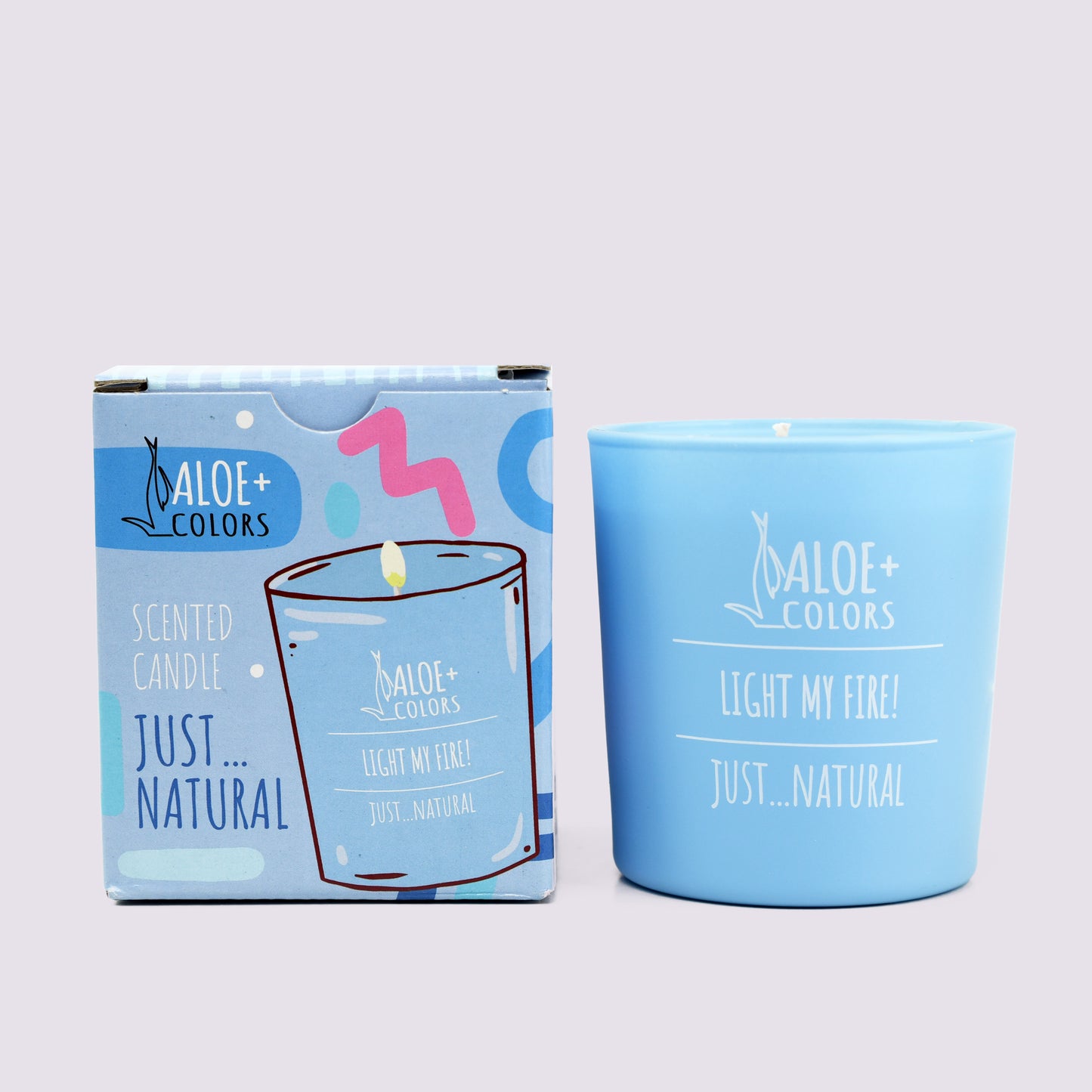 Scented Soy Candle Just Natural, ALOE PLUS
