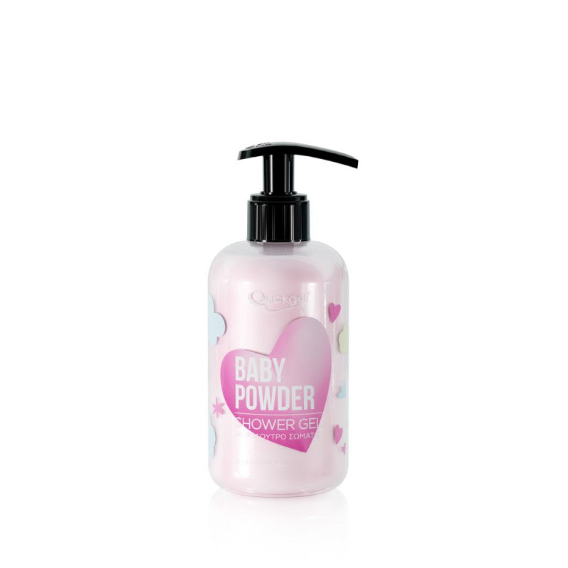 Shower Gel, Baby Powder, 300ml, Quickgel