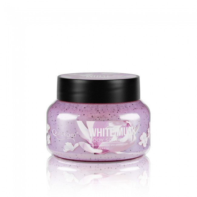 Body Scrub, White Musk, 200ml, Quickgel
