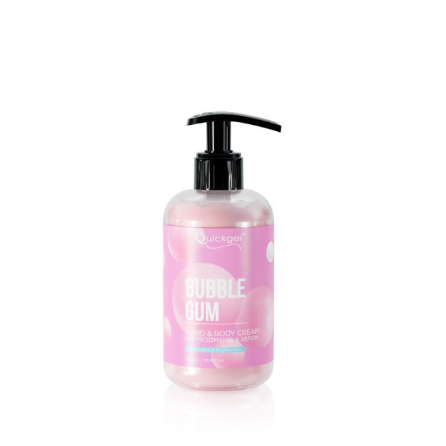 Ηand & Body Cream, Bubble Gum, 300ml, Quickgel