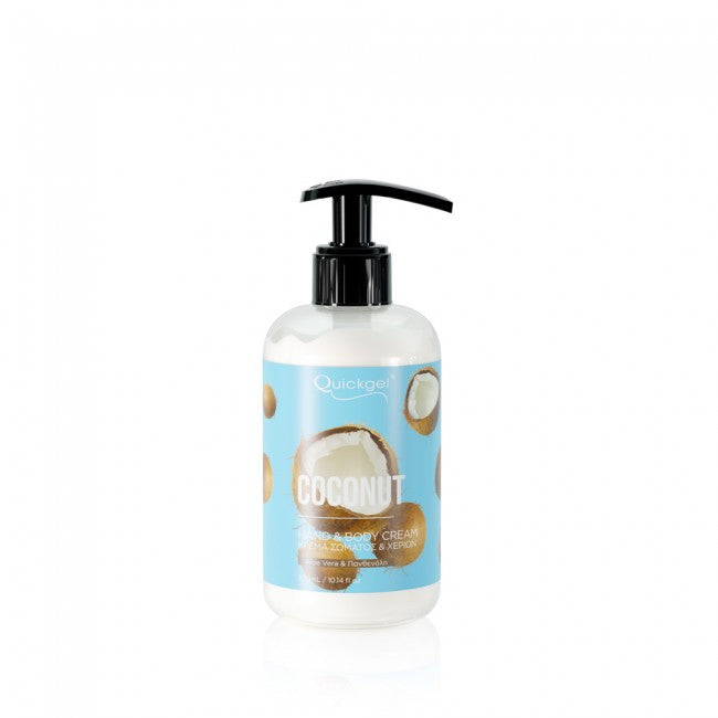 Hand Cream, Coconut, 300ml, Quickgel