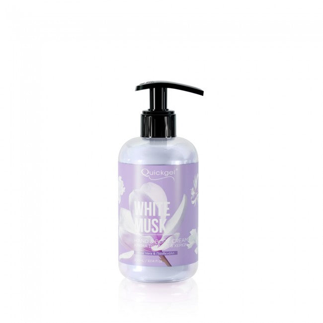 Hand Cream, White Musk, 300ml, Quickgel