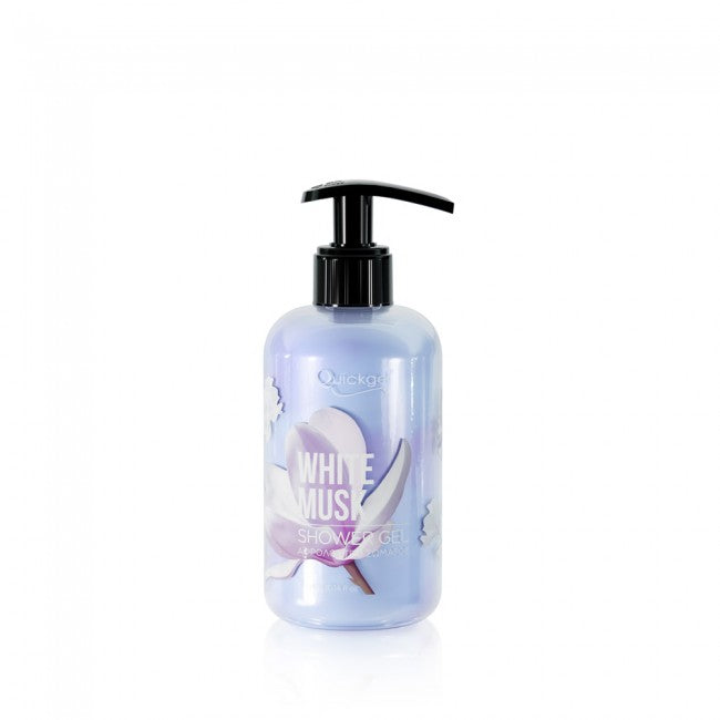 Shower Gel, White Musk, 300ml, Quickgel