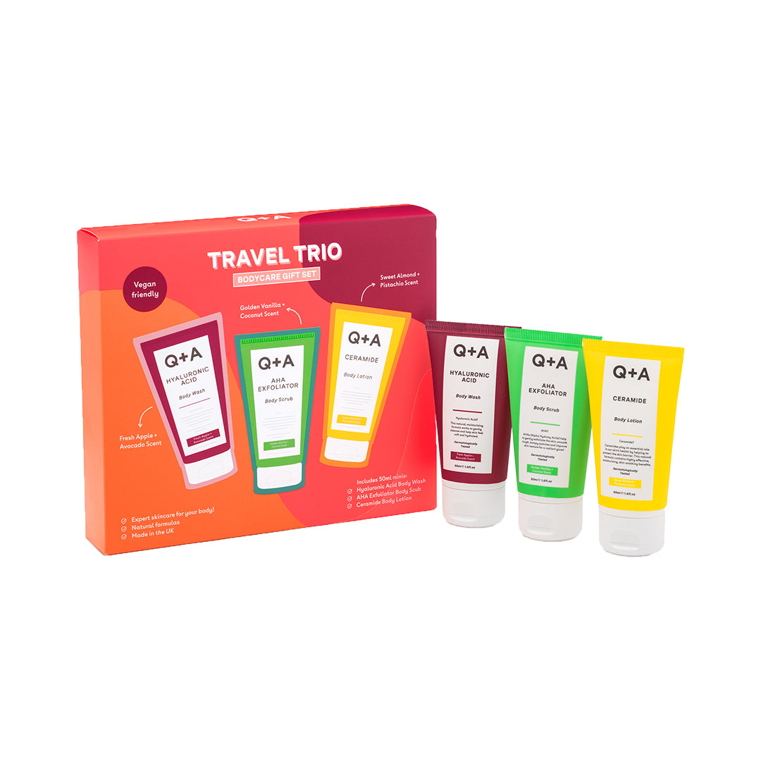 Travel Trio Bodycare Gift Set – Σετ Περιποίησης Σώματος, 3x50ml, Q+A
