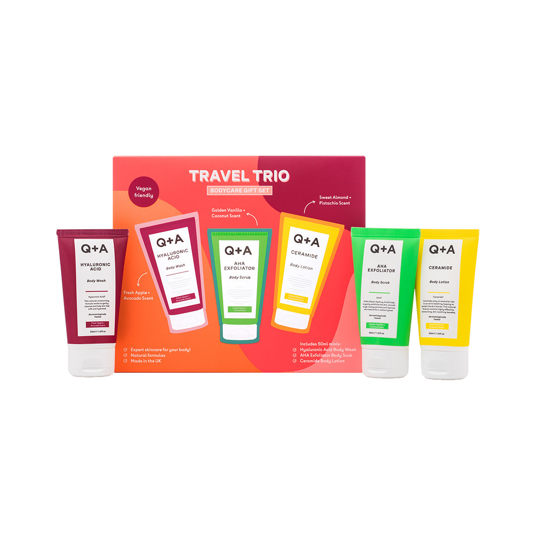 Travel Trio Bodycare Gift Set – Σετ Περιποίησης Σώματος, 3x50ml, Q+A