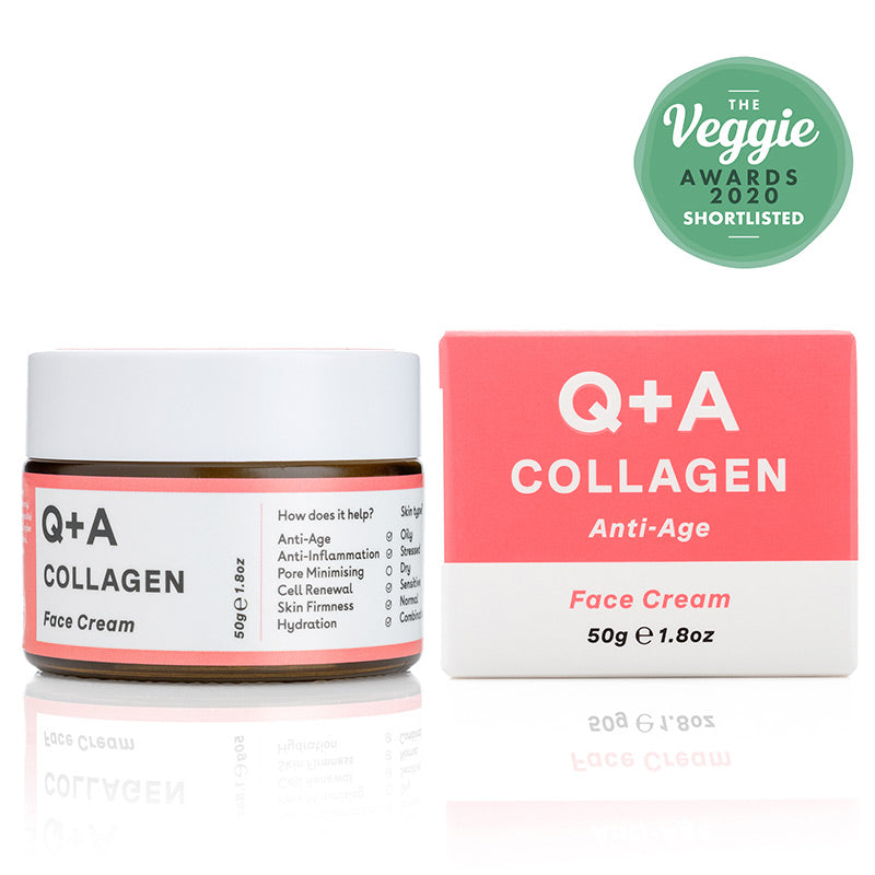 Anti Age Κρέμα προσώπου με κολλαγόνο, 50g, Q+A