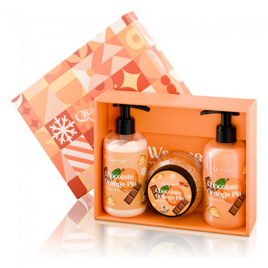 Body Care Set - Chocolate Orange Pie, 3 in 1, Quickgel