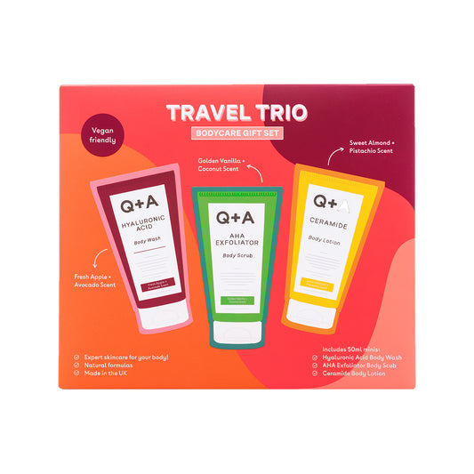 Travel Trio Bodycare Gift Set – Σετ Περιποίησης Σώματος, 3x50ml, Q+A