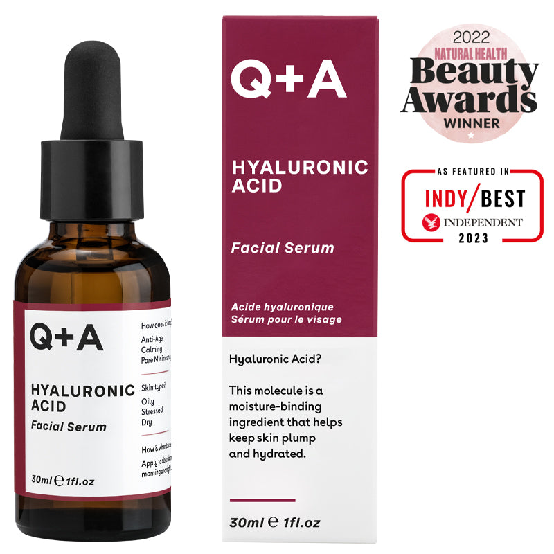 Serum Προσώπου με Υαλουρονικό Οξύ – Hyaluronic Acid Facial Serum, 30ml, Q+A